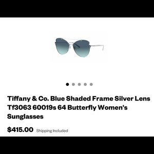 Tiffany & Co. Butterfly Sunglasses